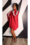 SWING CAPE RED DRESS OR TOP