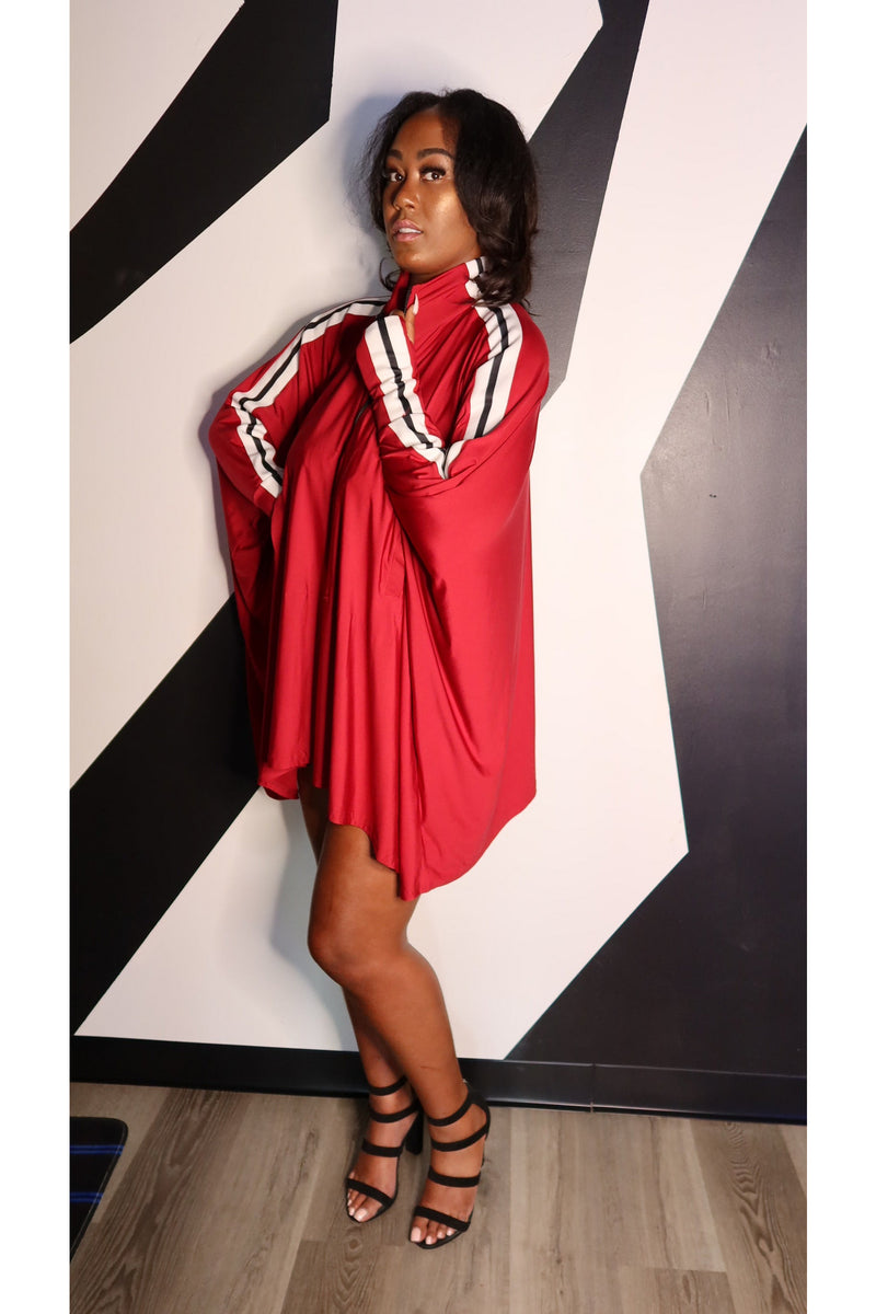 SWING CAPE RED DRESS OR TOP